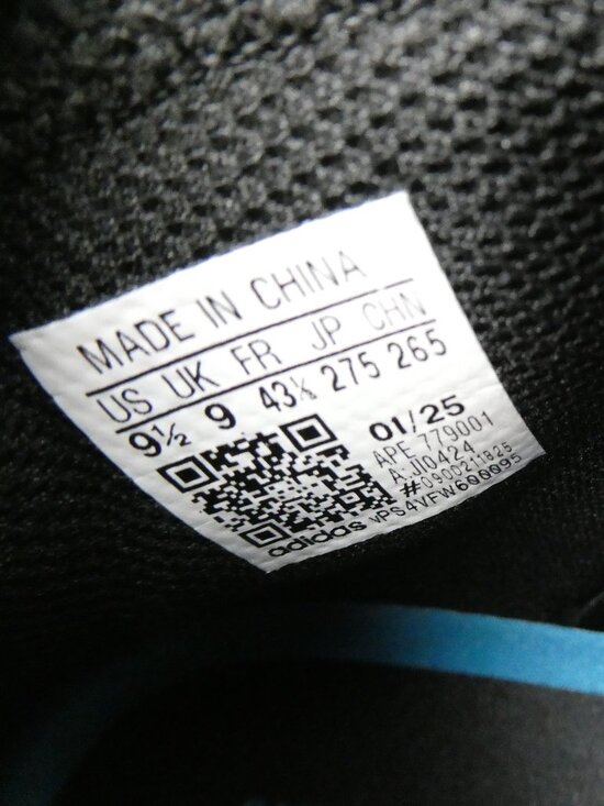Adidas Anthony Edwards 1 AE1 “Chrome” Black Blue 9.5 Men / 10.5 Women JI0424